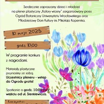 Plener Plastyczny MDK im. Mikołaja Kopernika w Ogrodzie Botanicznym