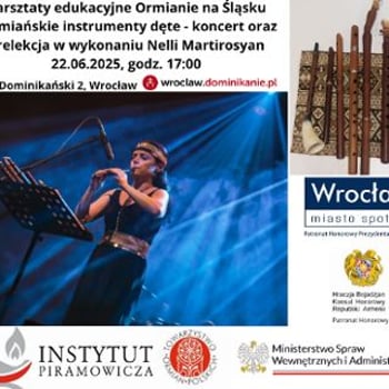 Ormiańskie instrumenty dęte – koncert oraz prelekcja Nelli Martirosyan