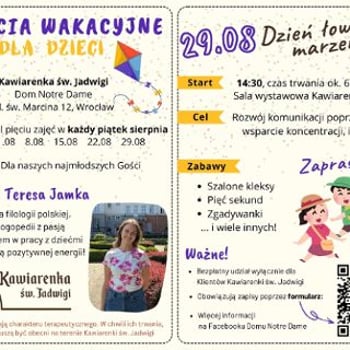 Dzień łowców marzeń – zajęcia wakacyjne dla dzieci