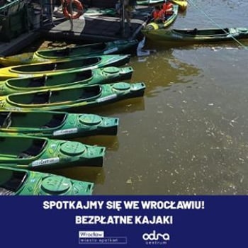 Bezpłatne kajaki – spotkajmy się we Wrocławiu!