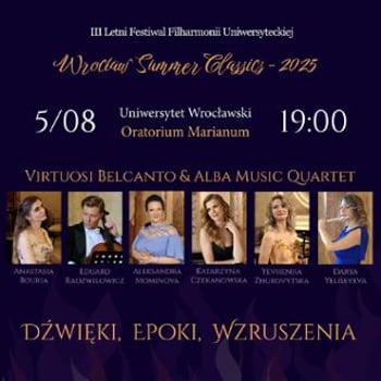Gala Operowa „Dźwięki, epoki, wzruszenia” – arcydzieła klasyki operowej i instrumentalnej