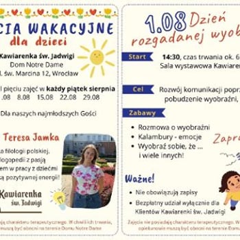Dzień Rozgadanej Wyobraźni – zajęcia wakacyjne dla dzieci