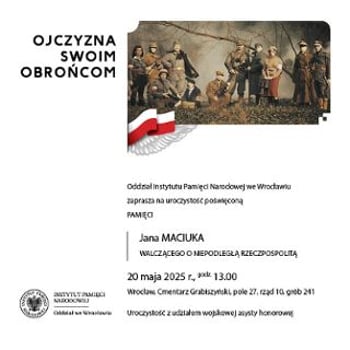 Uroczyste odsłonięcie nowego pomnika Jana Maciuka