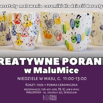 Kreatywne poranki dla dzieci [warsztaty ceramiczne]