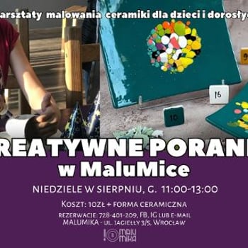 Kreatywne poranki w MaluMice. Warsztaty dla dzieci i dorosłych