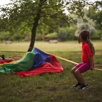 Slackline z tatą – pobalansujmy