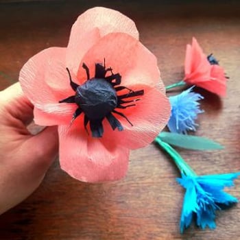 „Maki i chabry na lata” – kwiaty z papieru warsztaty dla dzieci