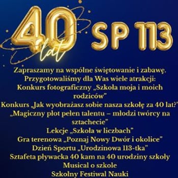 40-lecie szkoły SP 113 we Wrocławiu