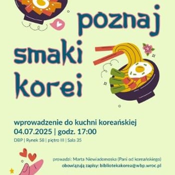 Poznaj smaki Korei – wprowadzenie do kuchni koreańskiej [wykład]