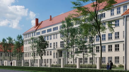 Remont elewacji oraz dachów wraz z termomodernizacją budynku Zespołu Szkół nr 1 przy ul. Słubickiej 29-31 we Wrocławiu