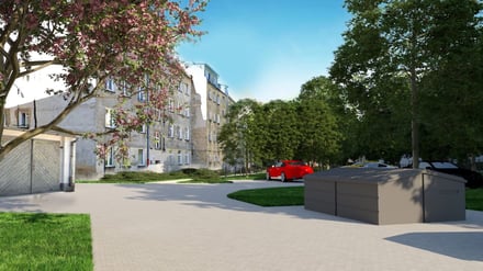 Zagospodarowanie wnętrza podwórzowego w obrębie ulic Szczęśliwa-Pereca-Lwowska-Jemiołowa