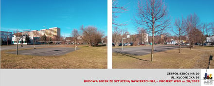Budowa boisk sportowych na terenie Zespołu Szkół nr 20 przy ul. Kłodnickiej we Wrocławiu