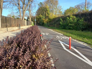 Przebudowa promenady Krzyckiej w celu wydzielenia dróg rowerowych