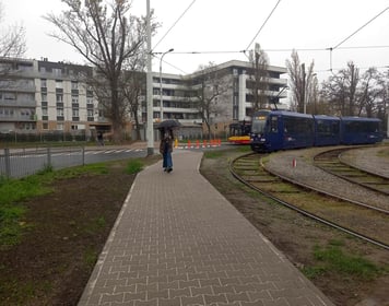 Budowa przejścia dla pieszych przez pętlę Tarnogaj 