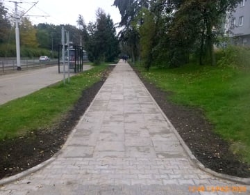 Remont chodnika przy ul. Grabiszyńskiej od ul. Fiołkowej w stronę cmentarza Grabiszyńskiego