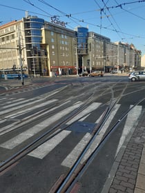 Wymiana dwóch rozjazdów na skrzyżowaniu ulic Piłsudskiego – Świdnicka