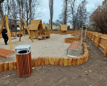 Zagospodarowanie skweru między ulicami Inowrocławską, Zachodnią i Mł. Techników - Rewitalizacja Skweru św. o. Damiana 