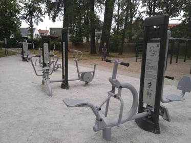Budowa siłowni zewnętrznej z zestawem Street Workout ul. Przedwiośnie/Starodębowa + ścieżki biegowe