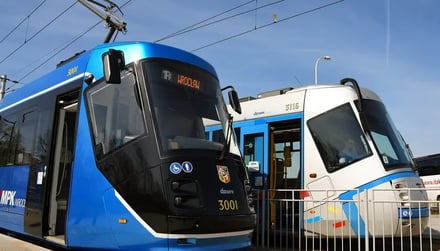 Wymiana rozjazdów i łuków na skrzyżowaniu ul. Nowowiejskiej i ul. Jedności Narodowej