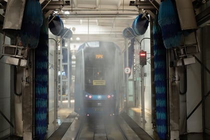 Myjnia tramwajowa w Zajezdni Borek