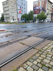 Modernizacja przejazdu na skrzyżowaniu ul. Grabiszyńskiej z ul. Zaporoską