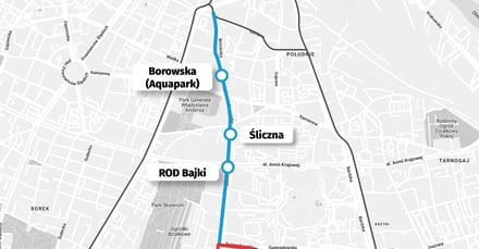 Tramwaj Borowska Centrum