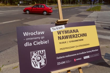 Wrocław na dobrej drodze - remonty jezdni w zadaniu nr 7