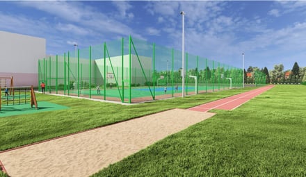 Budowa infrastruktury sportowej na terenie Szkoły Podstawowej nr 42 przy ul. Wałbrzyskiej 50 we Wrocławiu