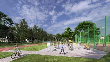 Budowa infrastruktury sportowo-rekreacyjnej na terenie Zespołu Szkolno-Przedszkolnego nr 10 przy ul. Rumiankowej 34 we Wrocławiu