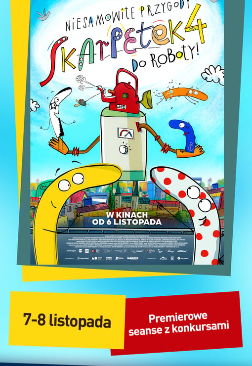Plakat filmu Niesamowite przygody skarpetek 4. Do roboty - premierowe seanse z konkursami HDD