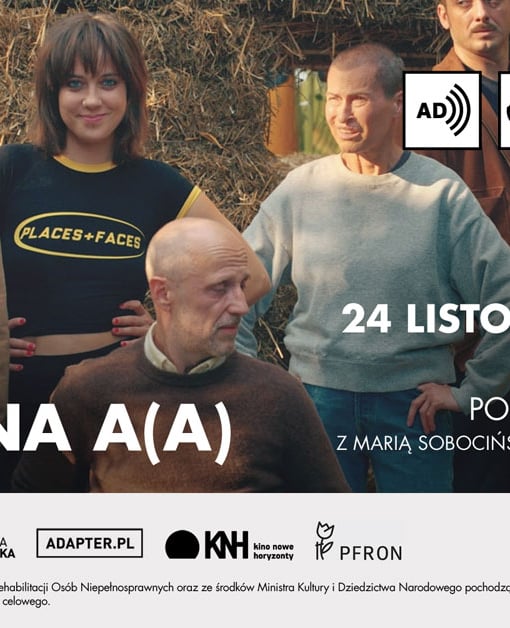 Plakat filmu Adapter - Kino Bez Barier. „Drużyna A(A)" z napisami, audiodeskrypcją, tłumaczeniem PJM
