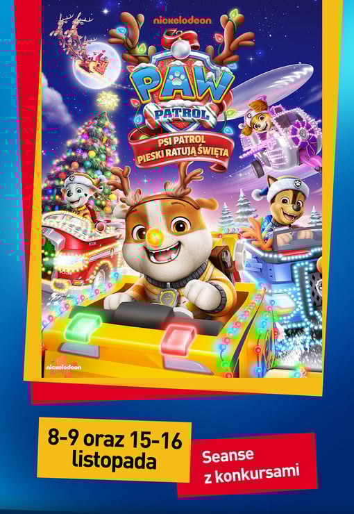 Plakat filmu Psi patrol. Pieski ratują święta - seanse z konkursami HDD
