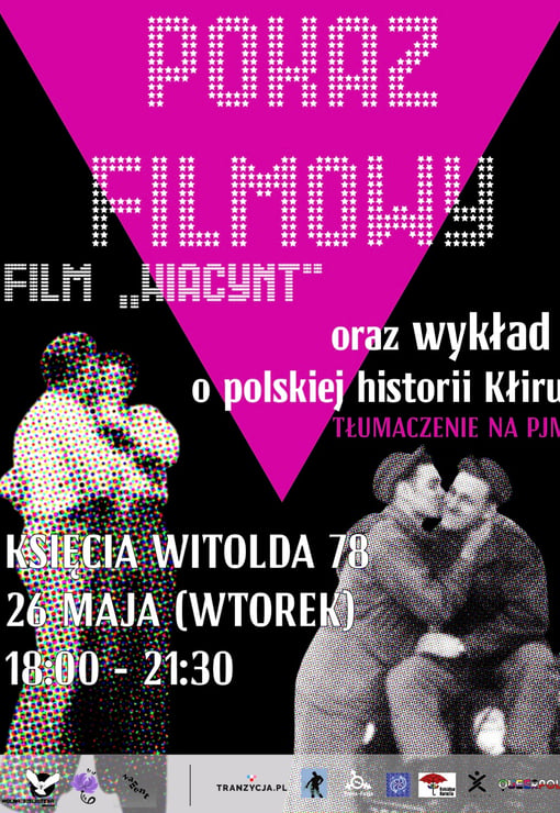 Plakat filmu Pokaz filmowy oraz wykład o polskiej historii kłirowej (queerowej)