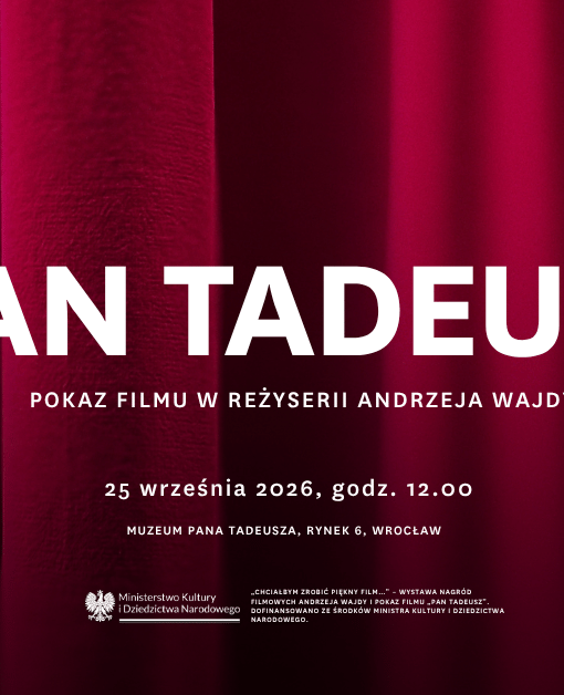 Plakat filmu Pokaz filmu „Pan Tadeusz” w reżyserii Andrzeja Wajdy dla szkół
