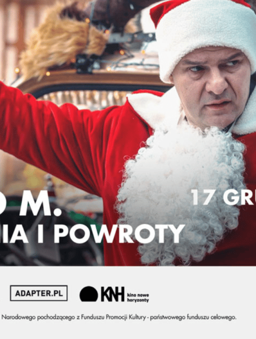 Plakat filmu „Listy do M. Pożegnania i powroty" z napisami, audiodeskrypcją, tłumaczeniem PJM i pętlą
