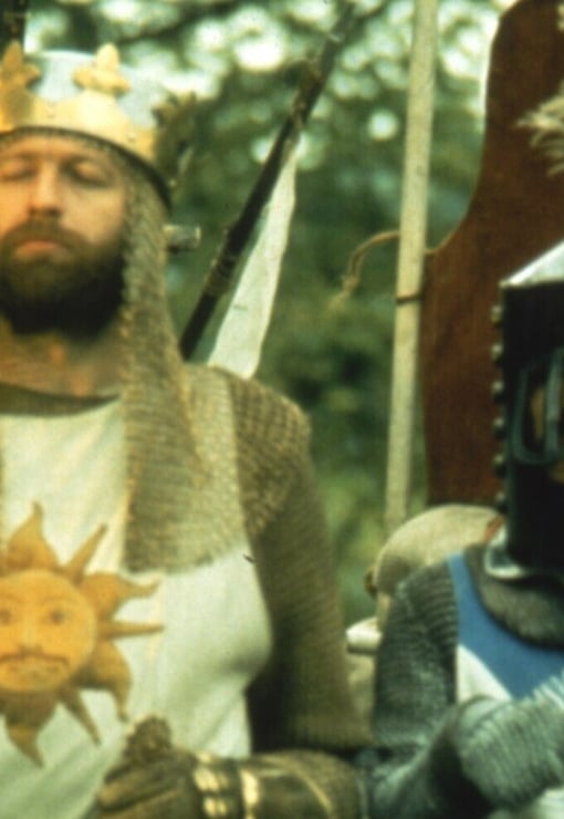 Plakat filmu „Monty Python i Święty Graal” – pokaz w 50. rocznicę premiery