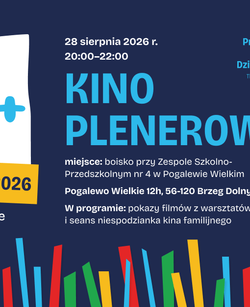 Plakat filmu Kino plenerowe z HALO ECHO+ w Pogalewie Wielkim!
