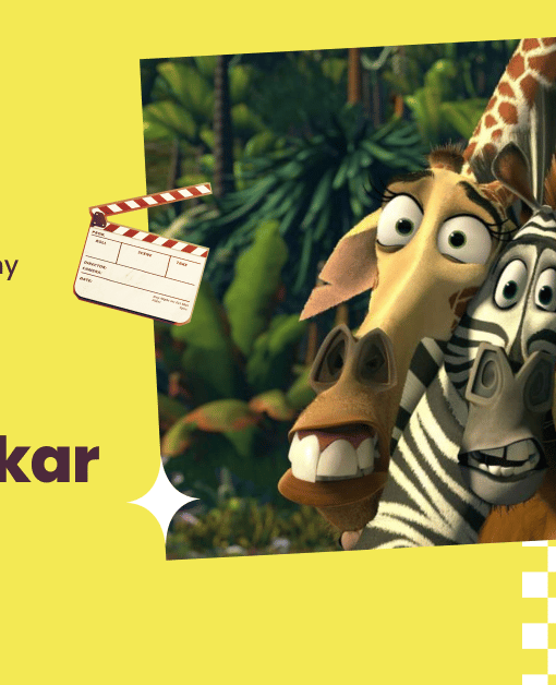 Plakat filmu "Madagaskar" - kino plenerowe - Lato z Nowym Pafawagiem