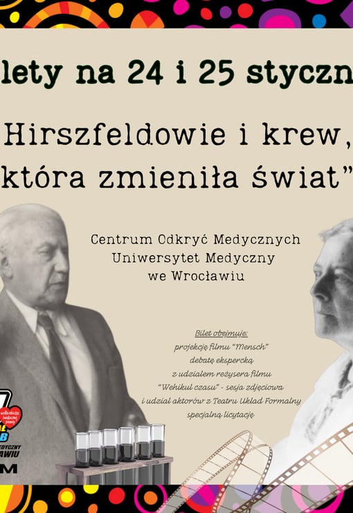 Plakat filmu Weekend WOŚP z Hirszfeldami: Krew, która zmieniła świat