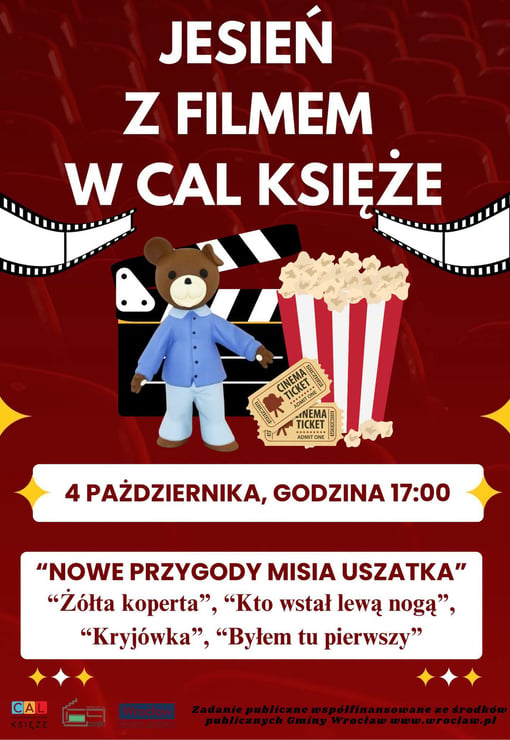 Plakat filmu Filmowa jesień w CAL Księże – tym razem w wersji dla najmłodszych!