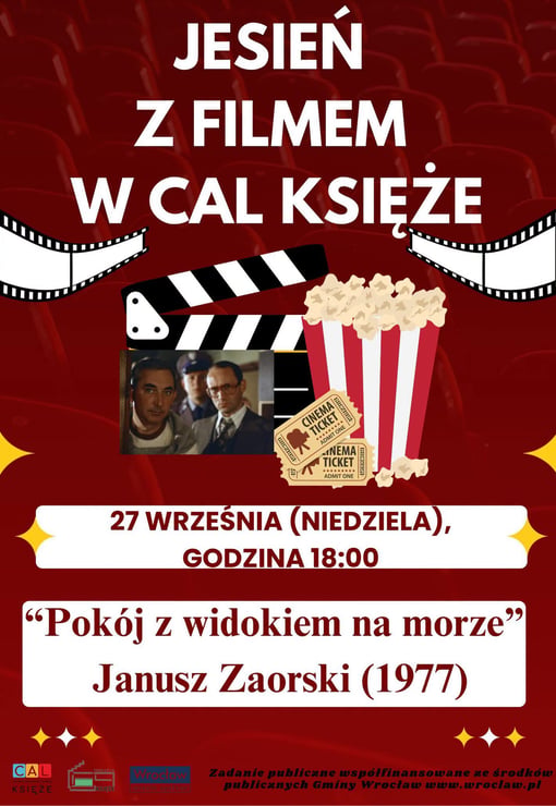 Plakat filmu Jesień z filmem w CAL KSIĘŻE
