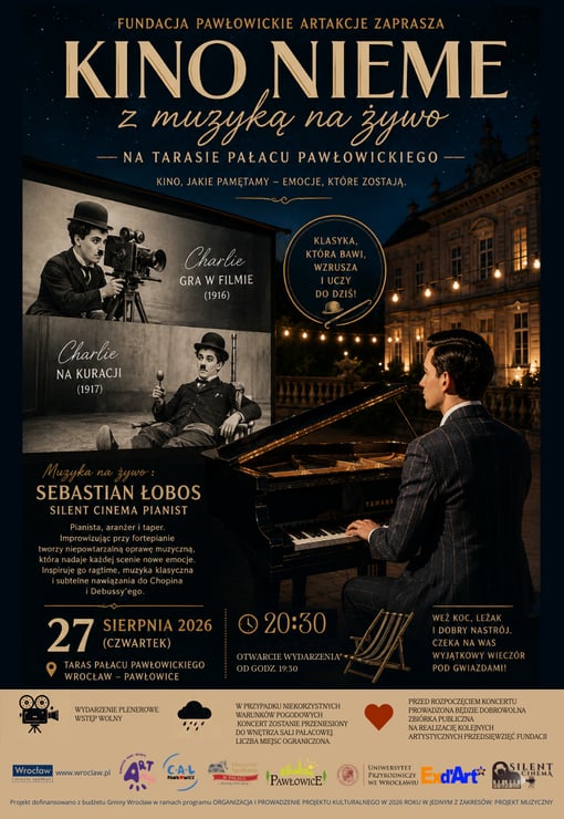 Plakat filmu Kino nieme z muzyką na żywo - SILENT CINEMA PIANIST