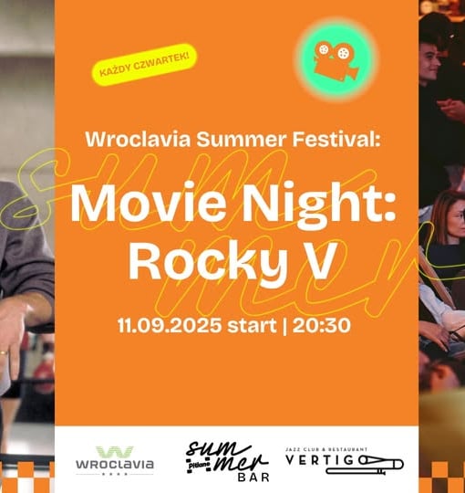Plakat filmu Movie Night „Rocky V” [Wroclavia Summer Festival]