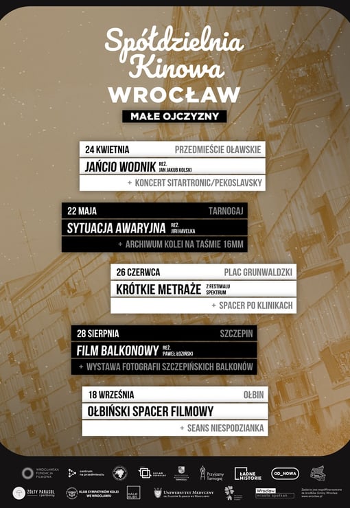 Plakat filmu Spółdzielnia Kinowa Wrocław: „Jańcio Wodnik” + koncert Sitartronic/Pekoslavsky