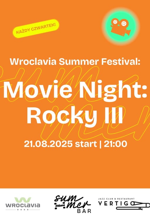 Plakat filmu Movie Night „Rocky III” [Wroclavia Summer Festival]