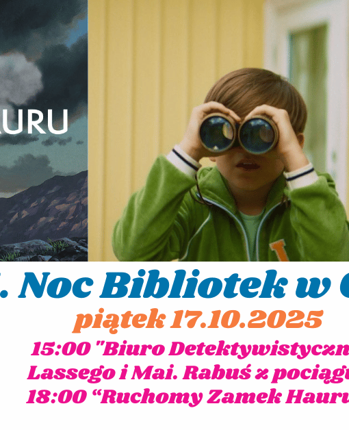 Plakat filmu 11 Noc Bibliotek w CAL-u Zakrzów