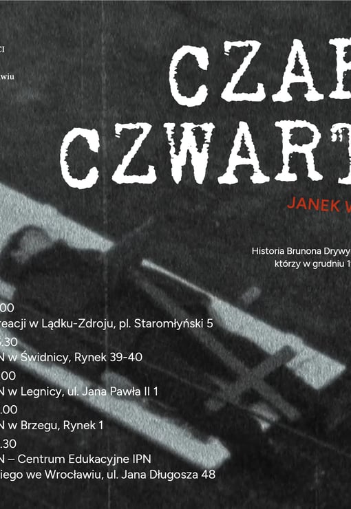 Plakat filmu Pamięć o Grudniu ’70 – pokaz filmu „Czarny Czwartek. Janek Wiśniewski padł”