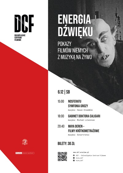 Plakat filmu Energia dźwięku - nieme filmy z muzyką na żywo