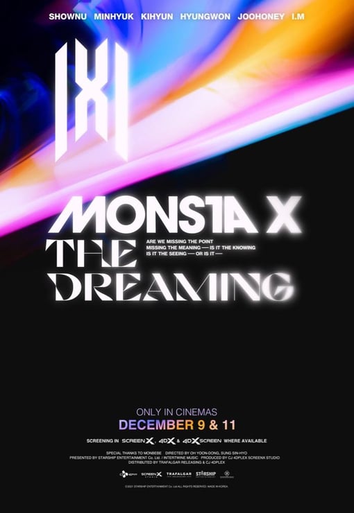 Plakat filmu MONSTA X: The Dreaming