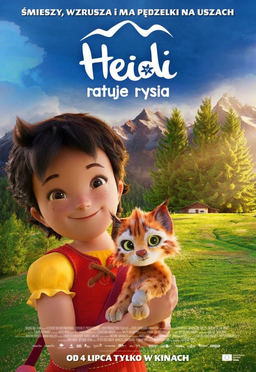 Plakat filmu Heidi ratuje rysia